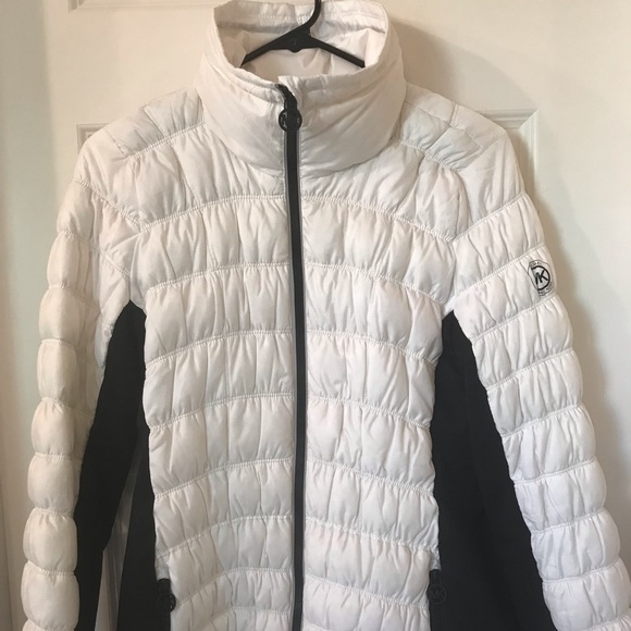 michael kors white puffer jacket